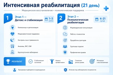Реабилитация за 21 день в Коряжме